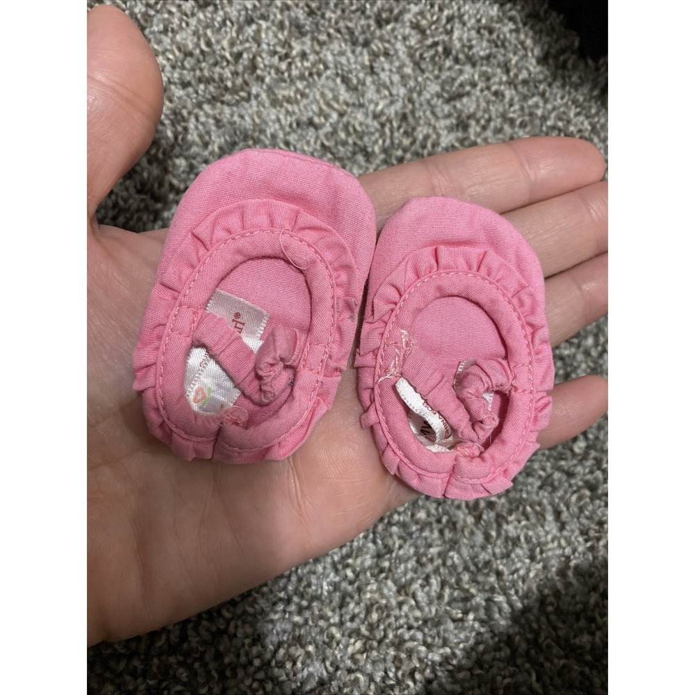 AMERICAN GIRL Bitty Baby 2008 Starter Set Replacement Pink Slipper Shoes Flats